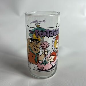 Hardee's The Flintstones First 30 Years Hanna-Barbera Multicolor Pebbles Glass